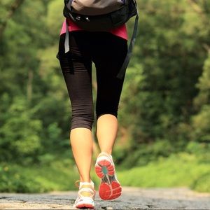 EUC. rei crop leggings, reflective strip